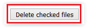 the Delete checked files button.