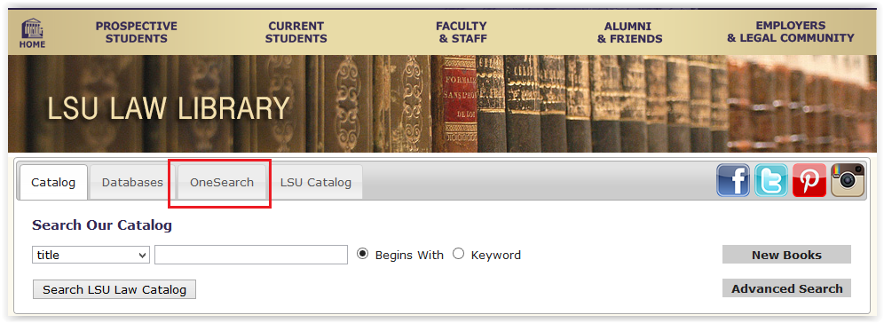 choosing the one search tab