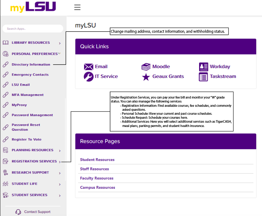New moodle update with descriptions.