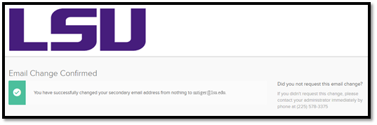 email change confirmation